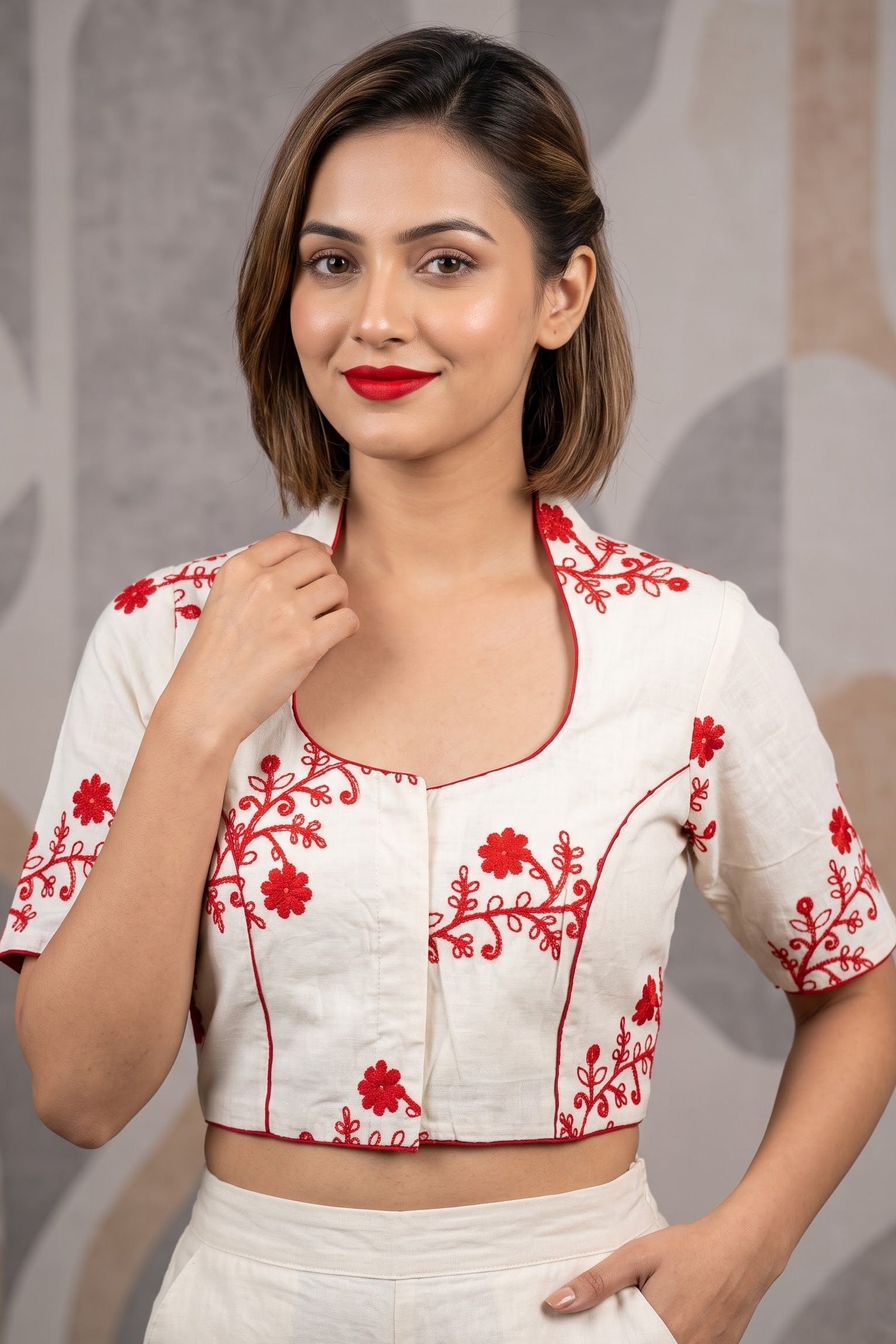 Royal Vine Embroidery - Designer Blouse