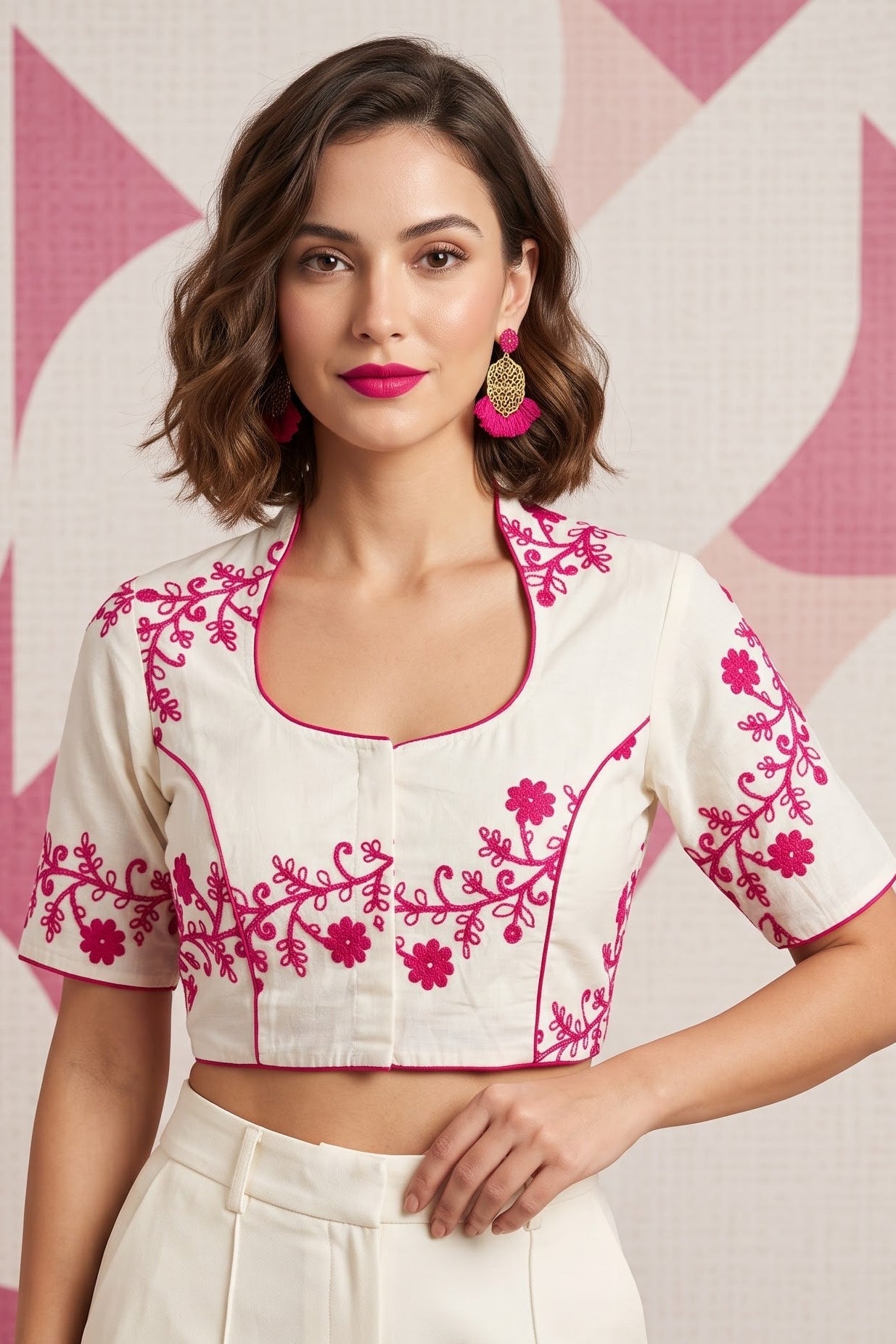 Royal Vine Embroidery - Designer Blouse