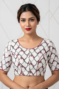 Signature Print Cotton Blouse