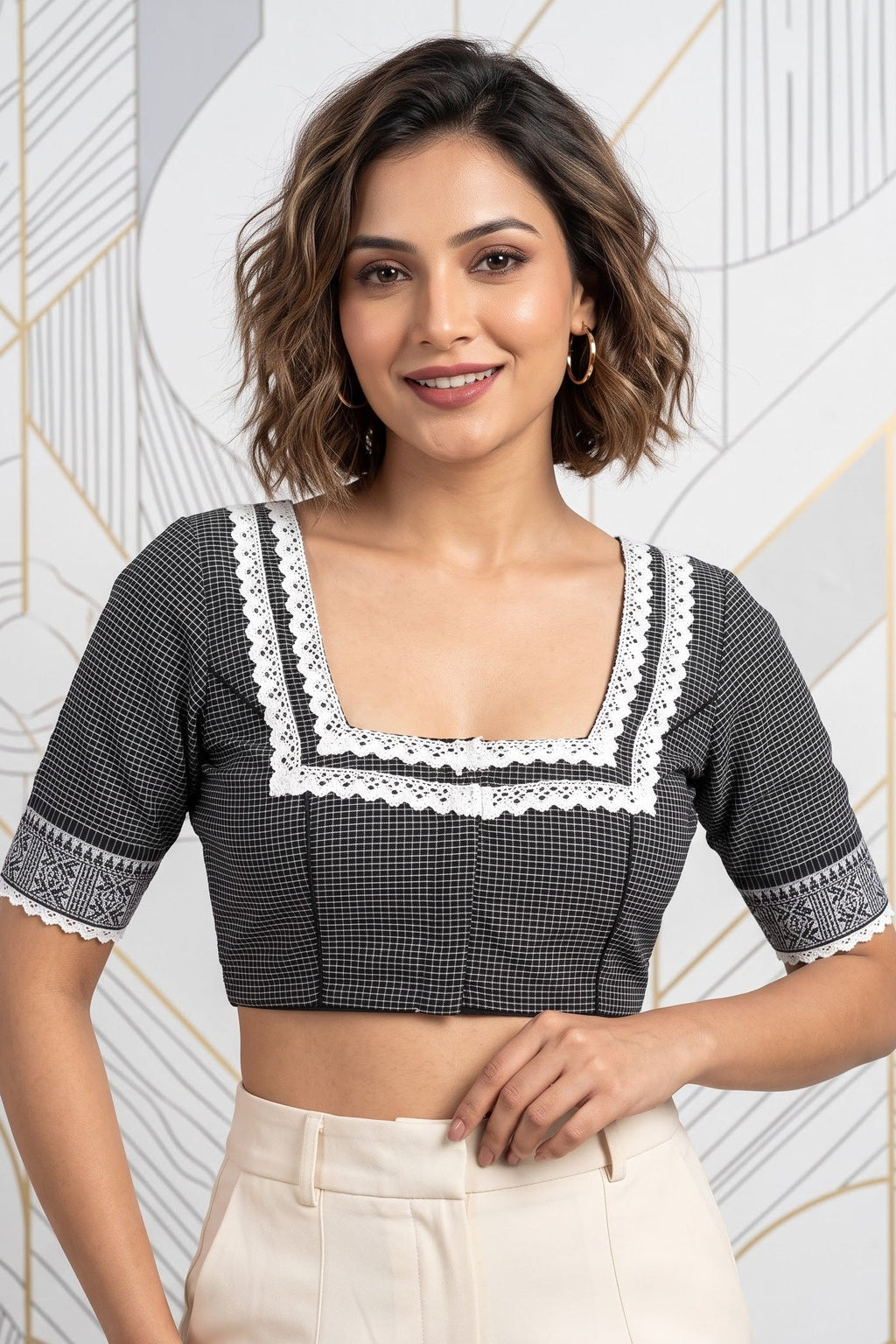 Retro Romance (Designer Cotton Blouse)