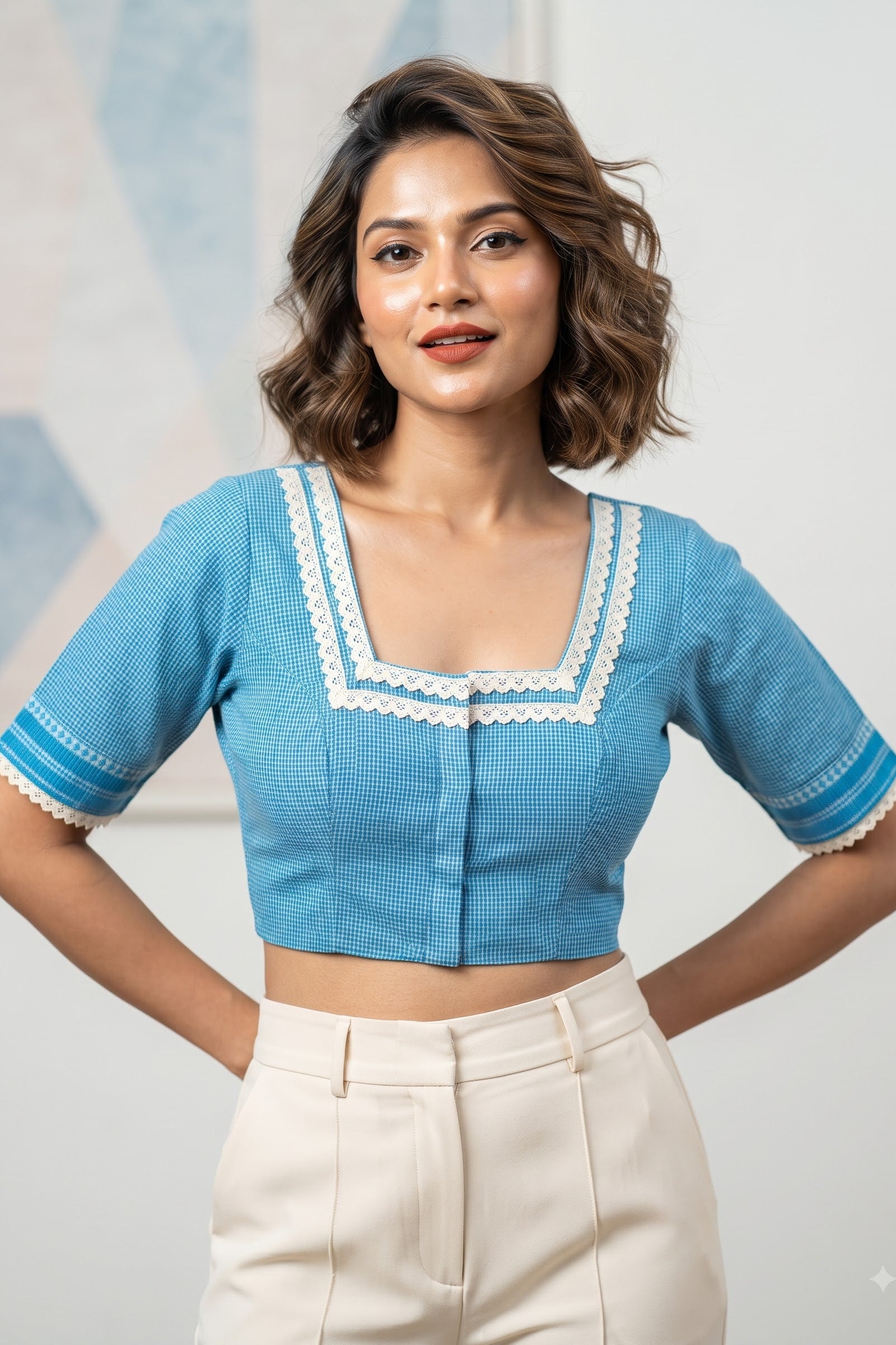 Retro Romance (Designer Cotton Blouse)