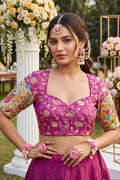Language of Flowers – Designer Tissue Jacquard Blouse