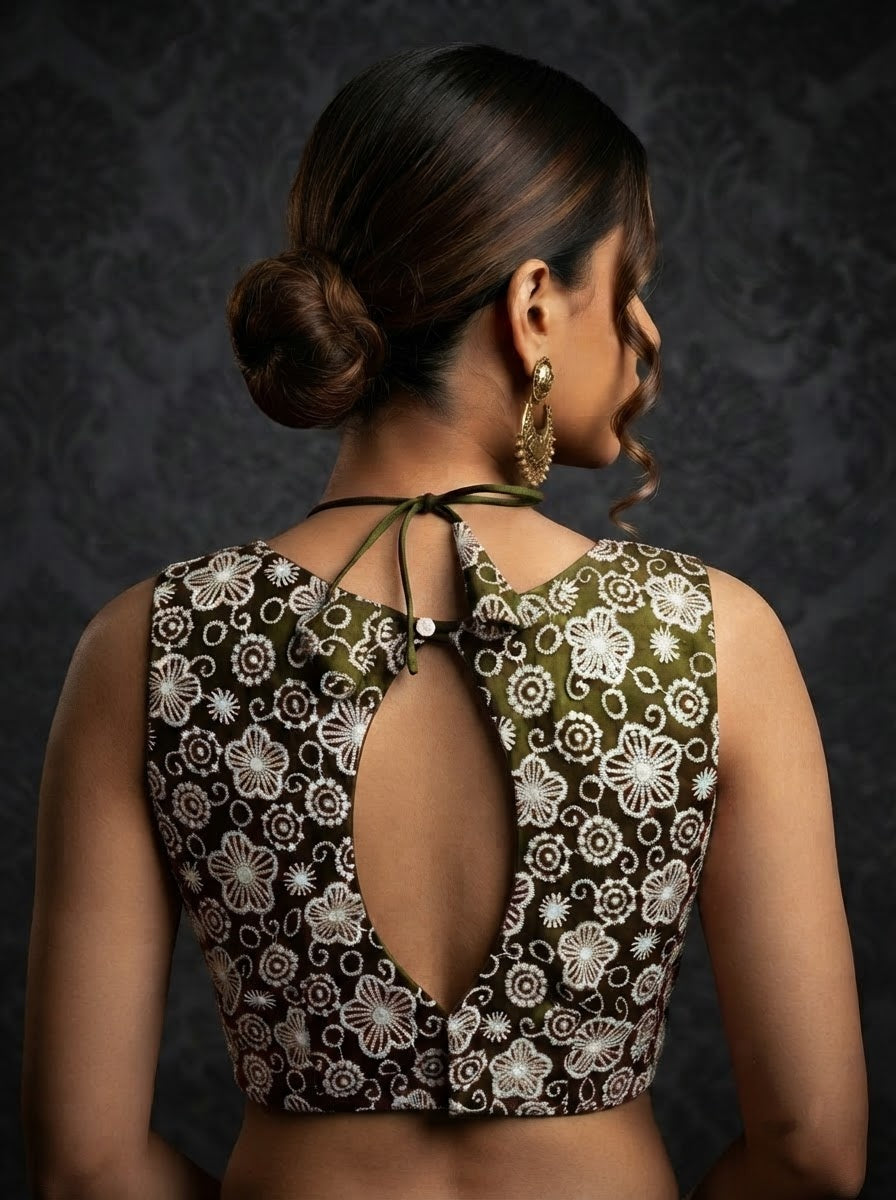 The Glam Edit Vichitra Silk Blouse