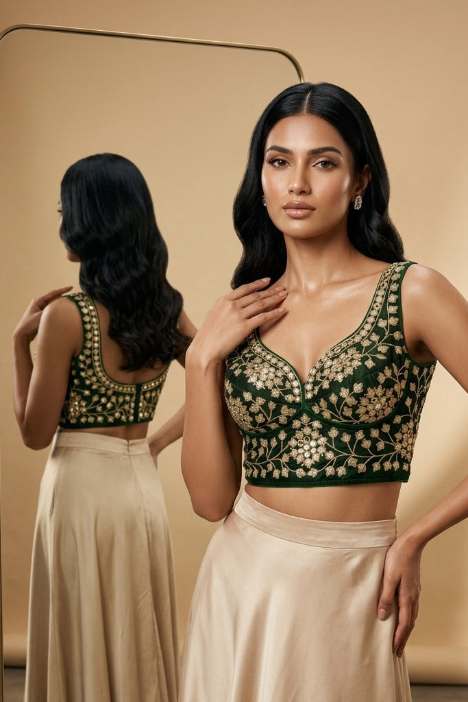 Stardust Royale Rangoli Silk Designer Blouse