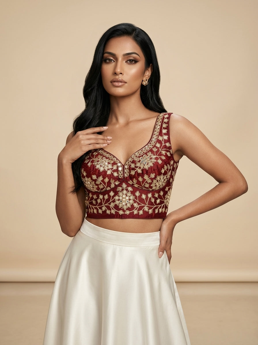Stardust Royale Rangoli Silk Designer Blouse