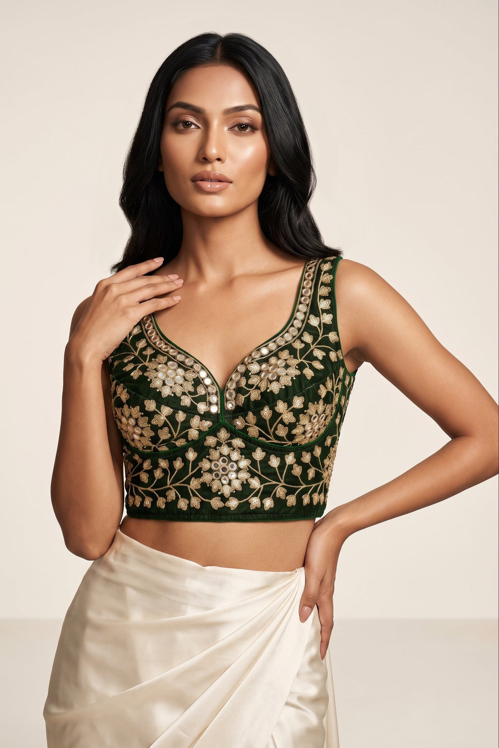 Stardust Royale Rangoli Silk Designer Blouse