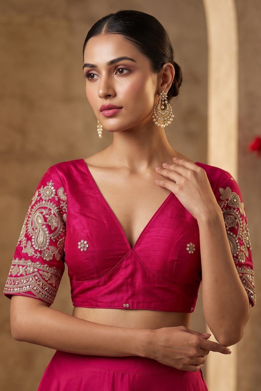 Queen Of The Evening  -Fendy Silk Blouse