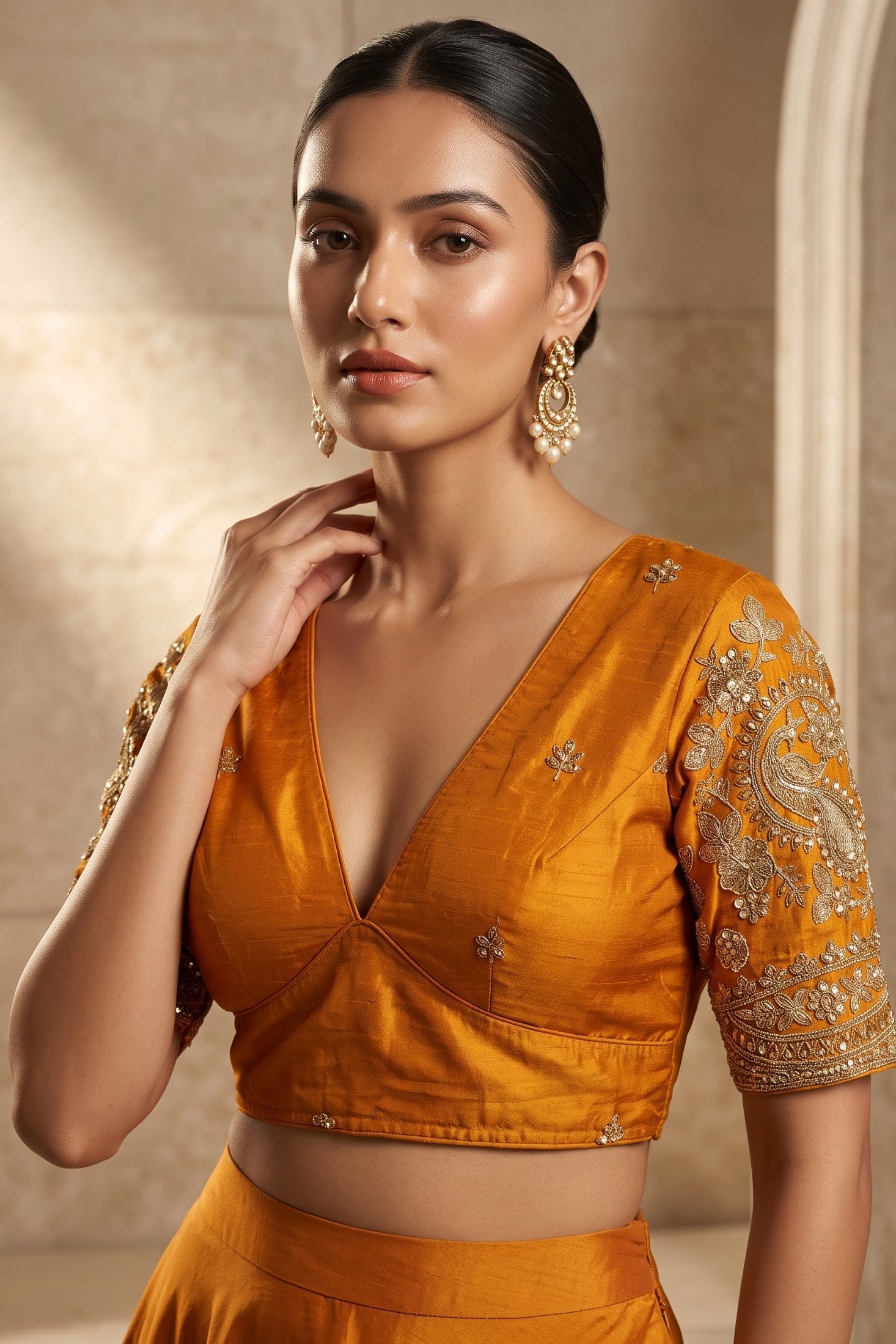 Queen Of The Evening  -Fendy Silk Blouse