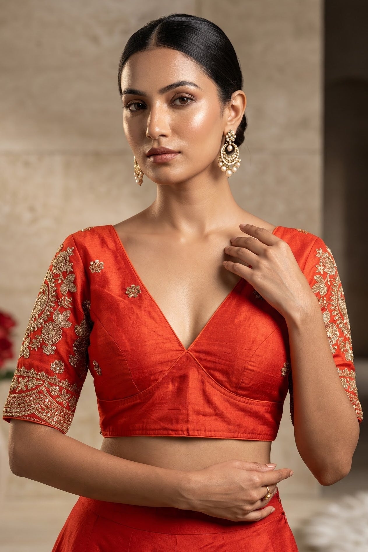 Queen Of The Evening  -Fendy Silk Blouse