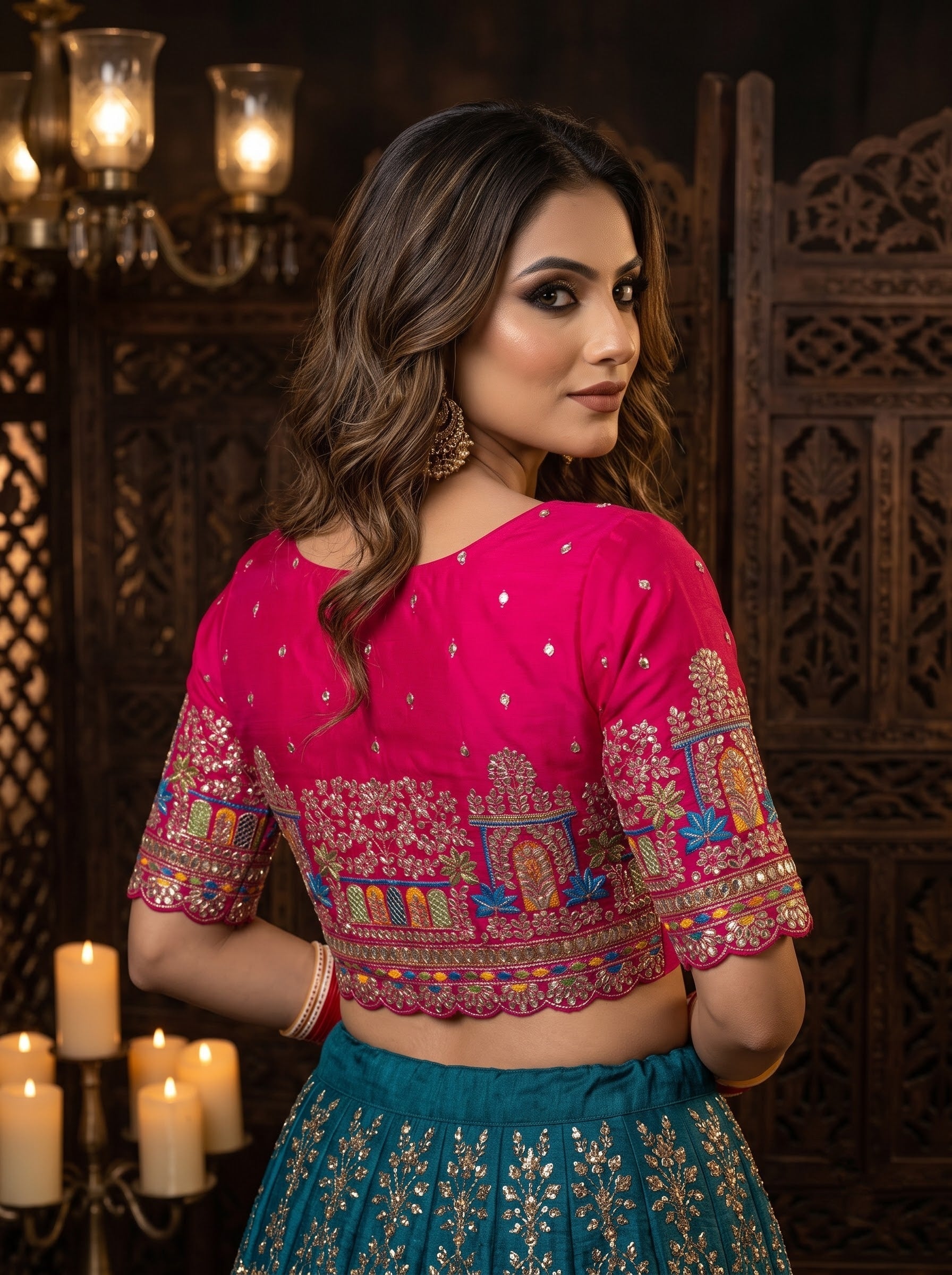 Beyond the Galaxy – Pitai Zari Designer Blouse