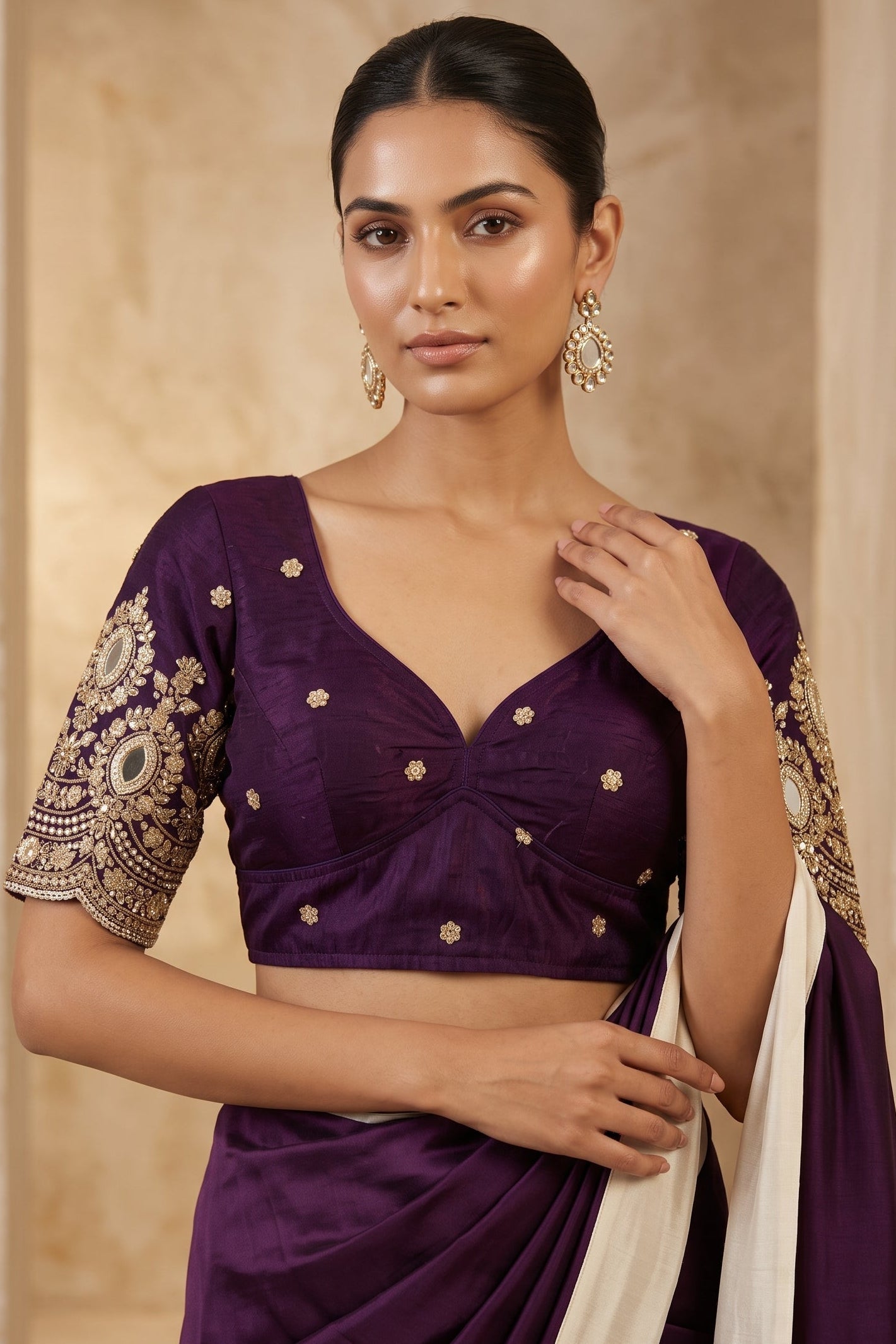 Own the Spotlight - Fendy Silk Blouse