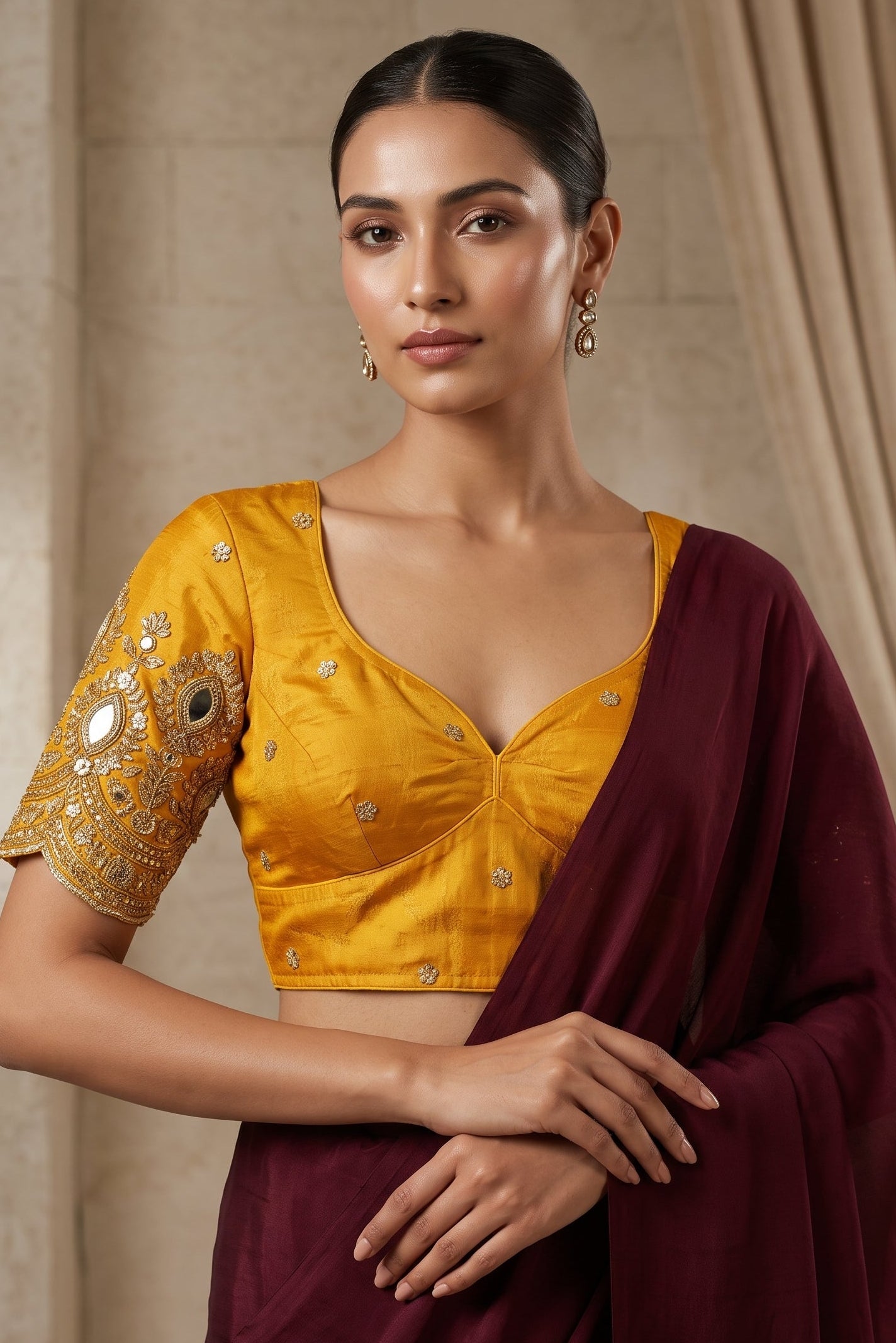 Own the Spotlight - Fendy Silk Blouse