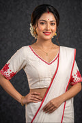 A Crown of Petals Cotton Embroidered Blouse