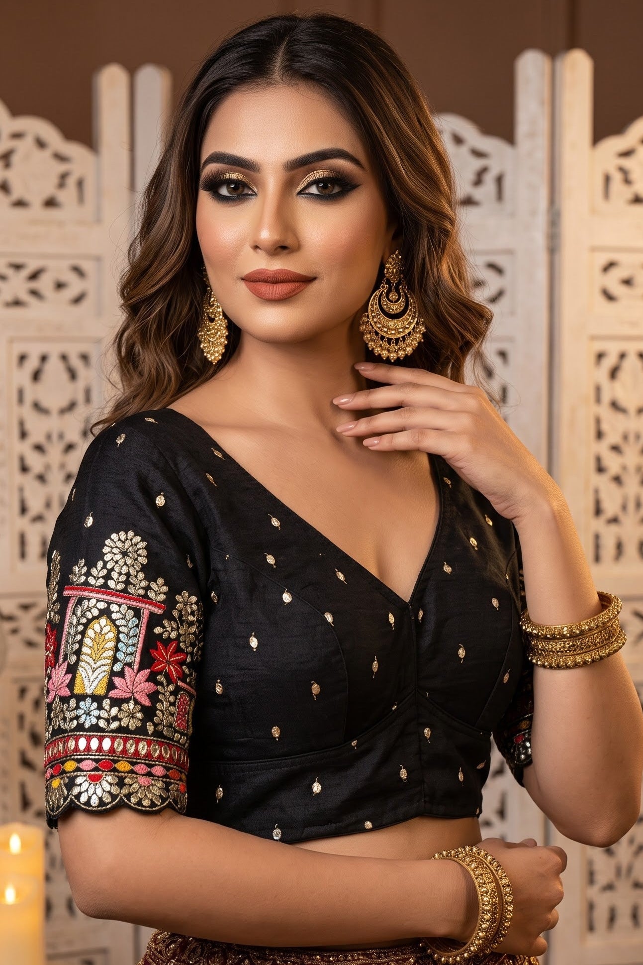 Beyond the Galaxy – Pitai Zari Designer Blouse