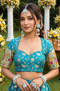 Language of Flowers – Designer Tissue Jacquard Blouse