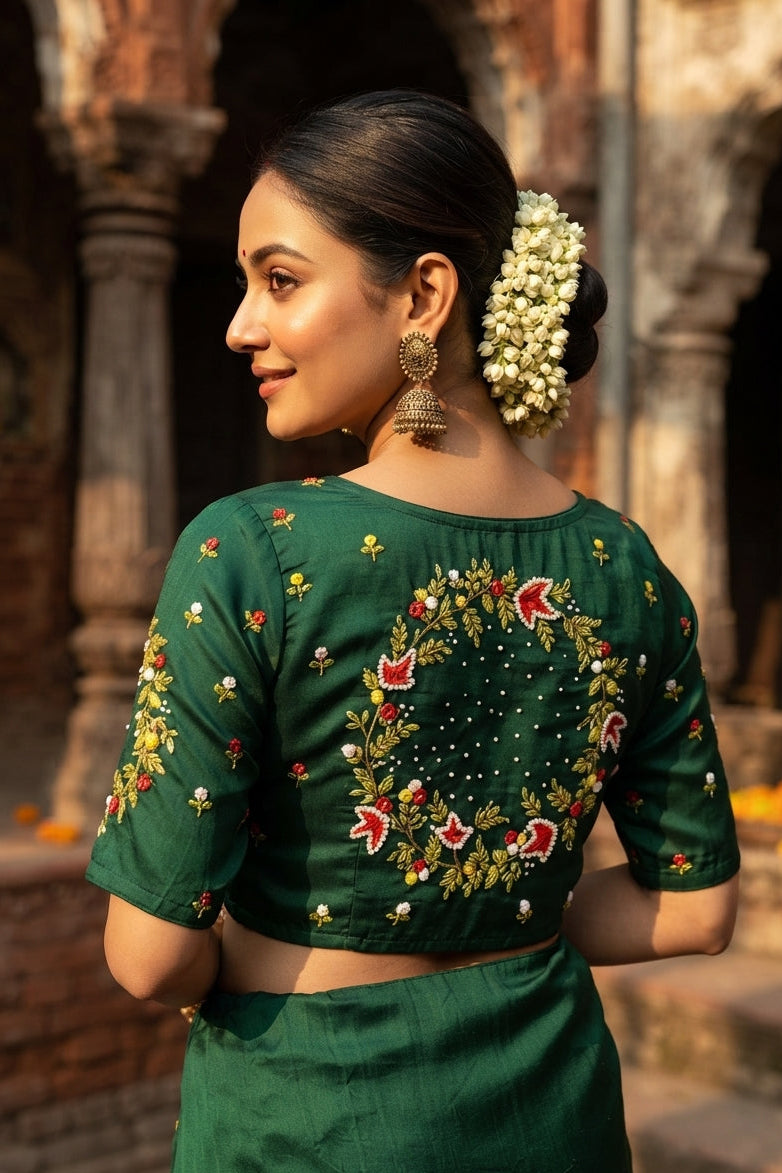 A Bloom To Remember Handwork Blouse