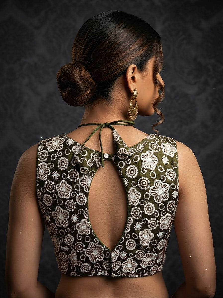 The Glam Edit Vichitra Silk Blouse