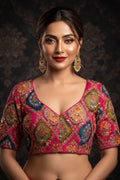 Dreams Become Design – Designer Zari & Sequins Crepe Blouse