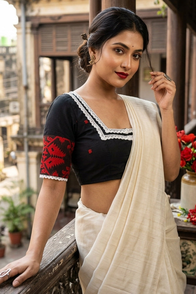 The Bengal Edit Jamdani Designer Blouse