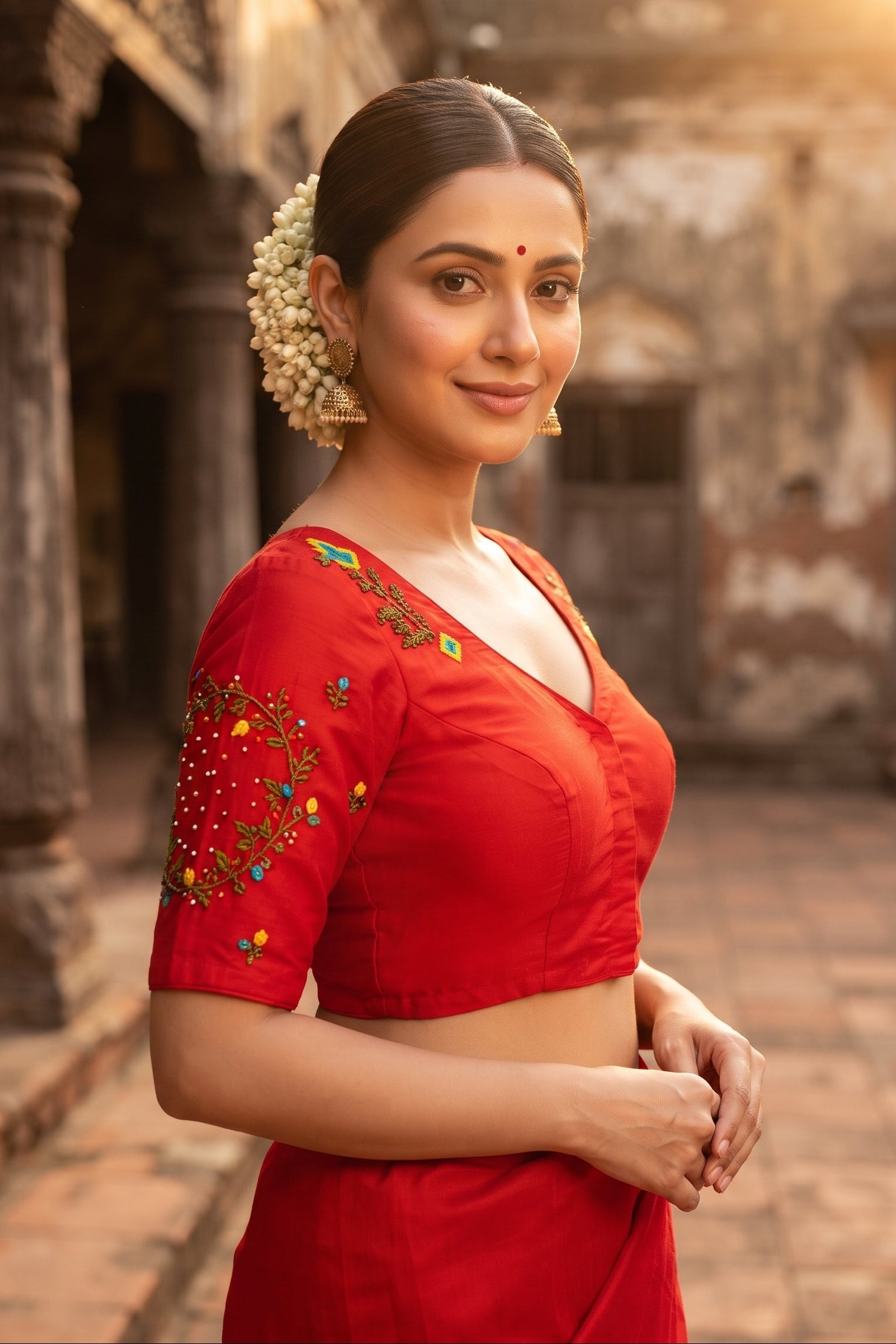 A Bloom To Remember Handwork Blouse