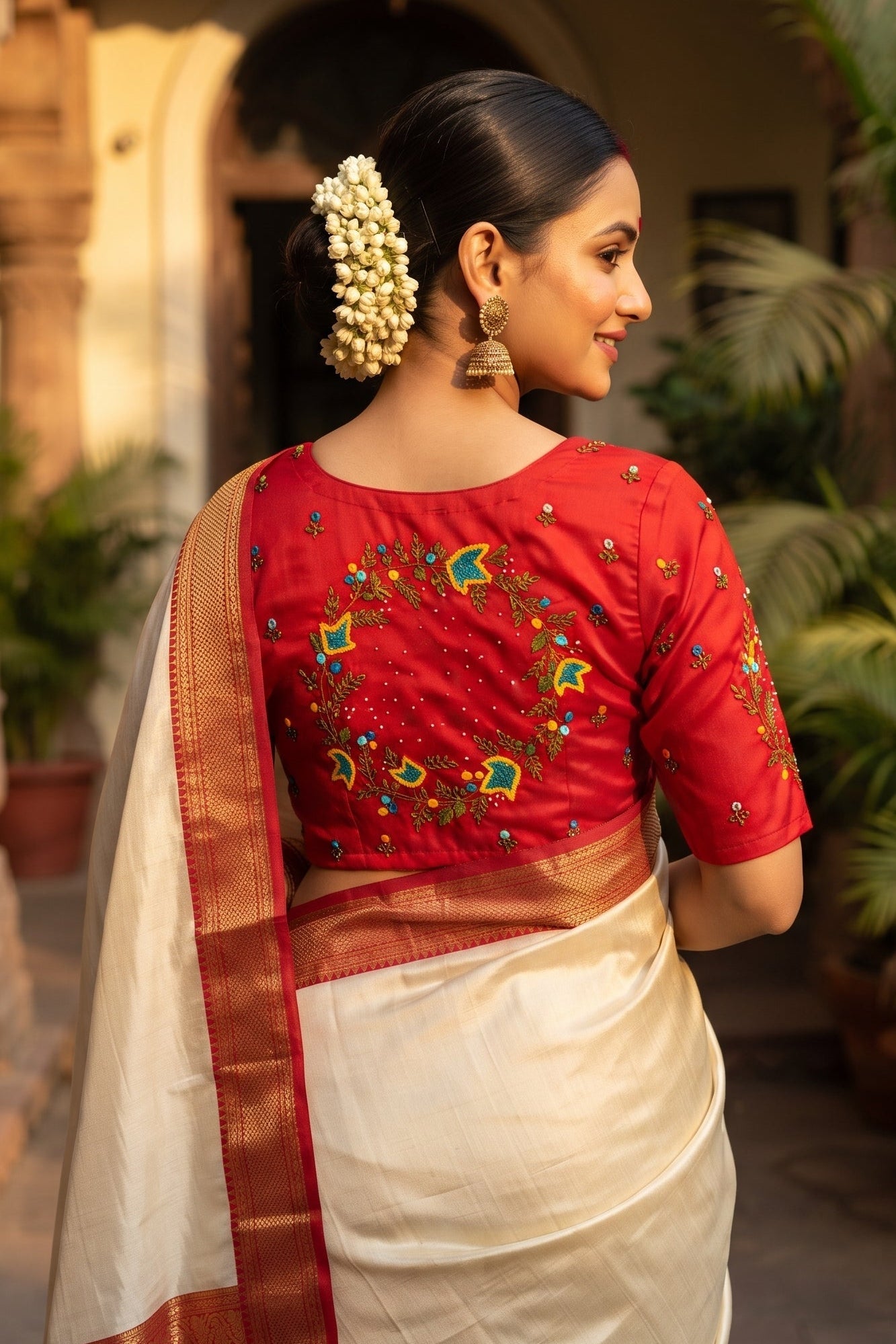 A Bloom To Remember Handwork Blouse
