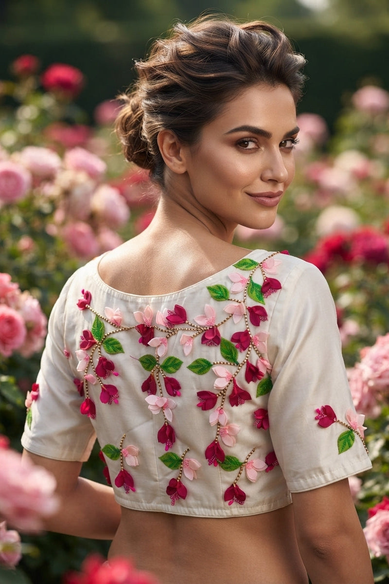 Petal Symphony - Designer 3D Blouse
