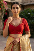Florea Designer Vichitra Silk Blouse