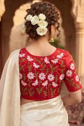 Daisy Enchant Vichitra Silk Blouse