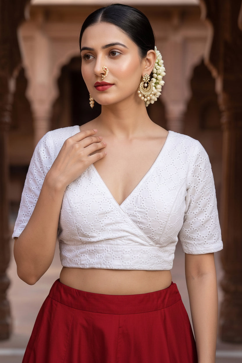 The Jewel Of Elegance Hakoba Blouse