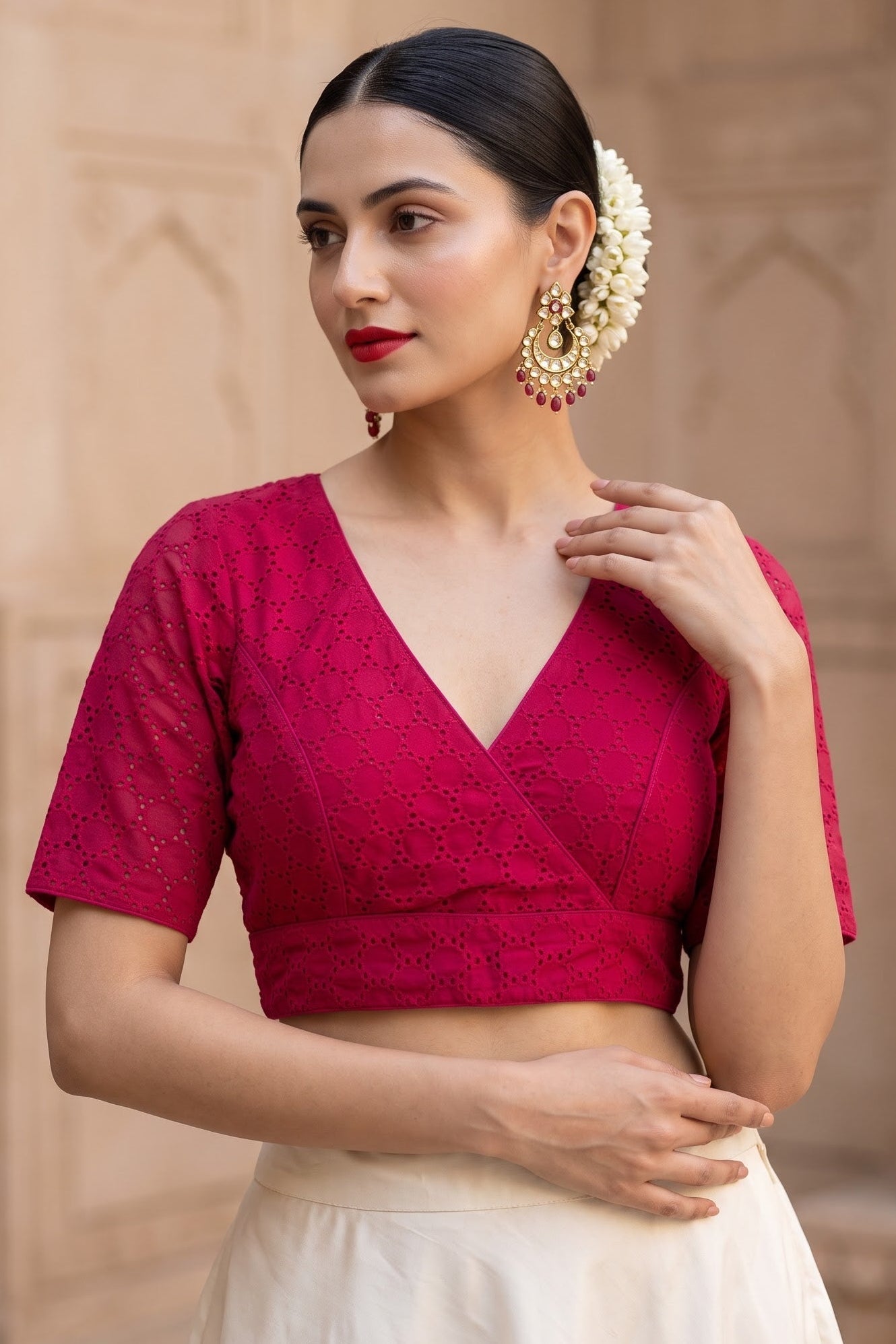 The Jewel Of Elegance Hakoba Blouse
