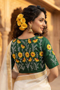Daisy Enchant Vichitra Silk Blouse