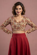 Wrapped In Dreams Ajrakh Cotton Blouse