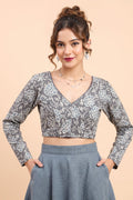 Wrapped In Dreams Ajrakh Cotton Blouse