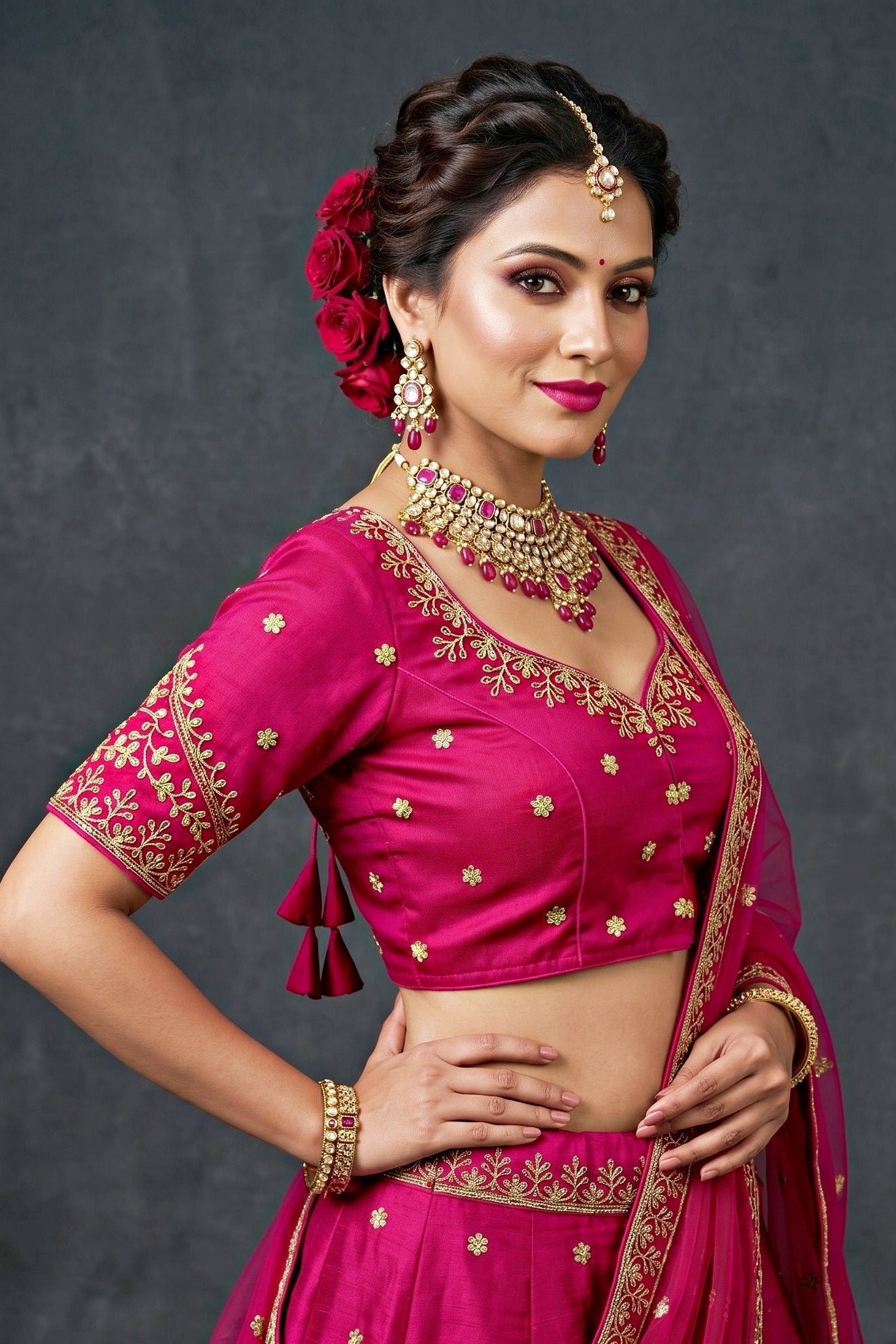 The Secret Leaf (Vichitra Silk Blouse)