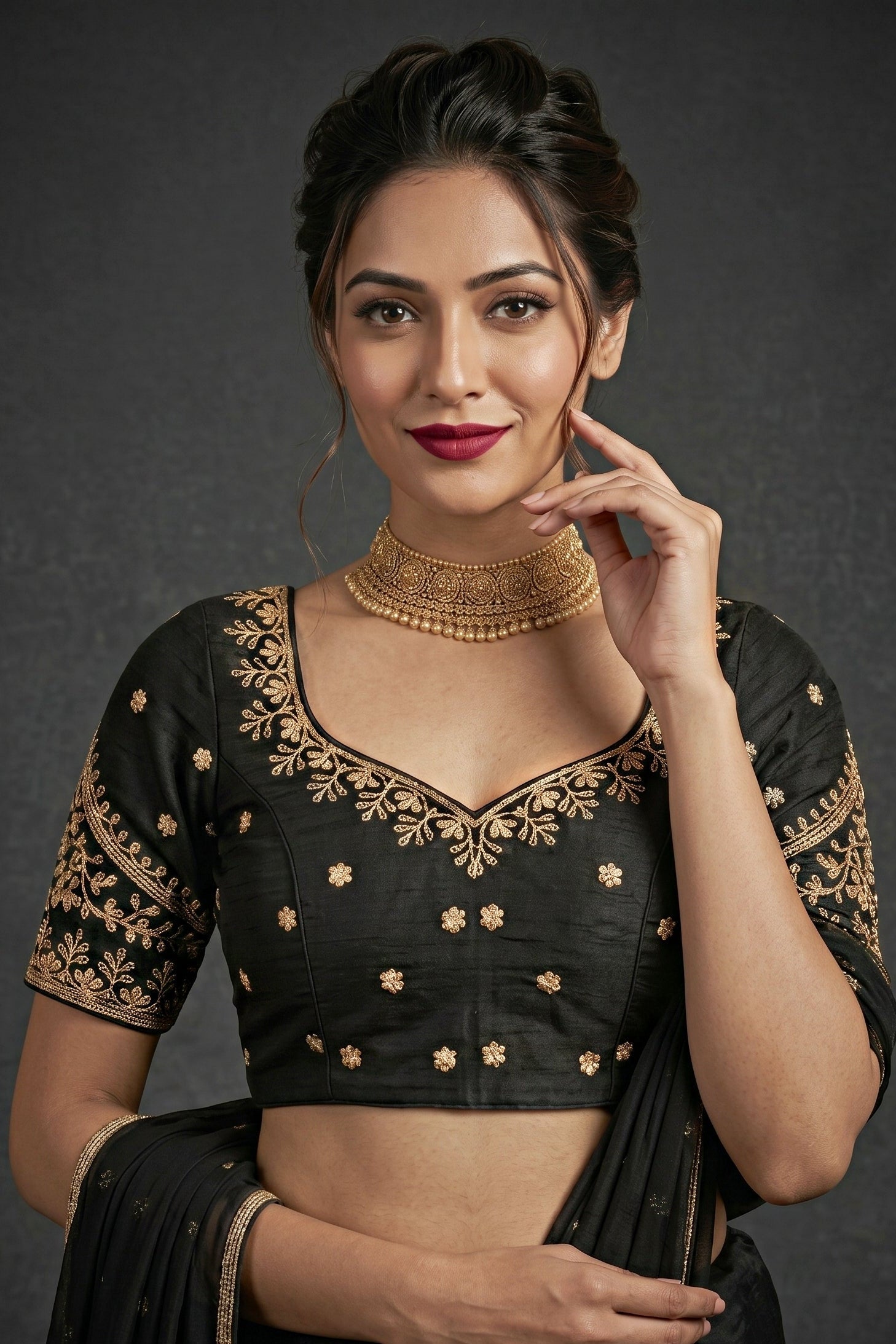The Secret Leaf (Vichitra Silk Blouse)