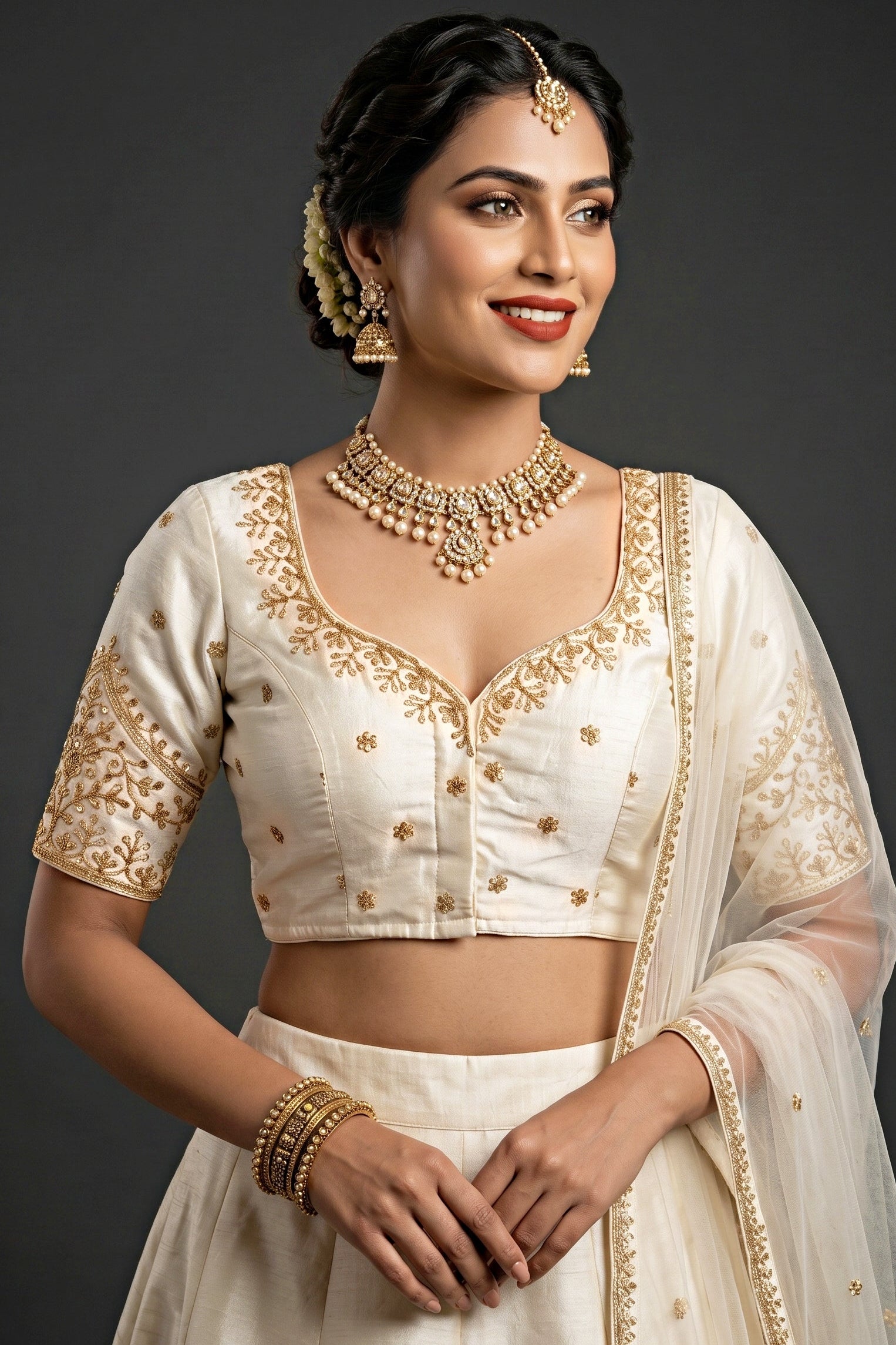 The Secret Leaf (Vichitra Silk Blouse)