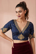 The Empress Gilded V-Neck Blouse