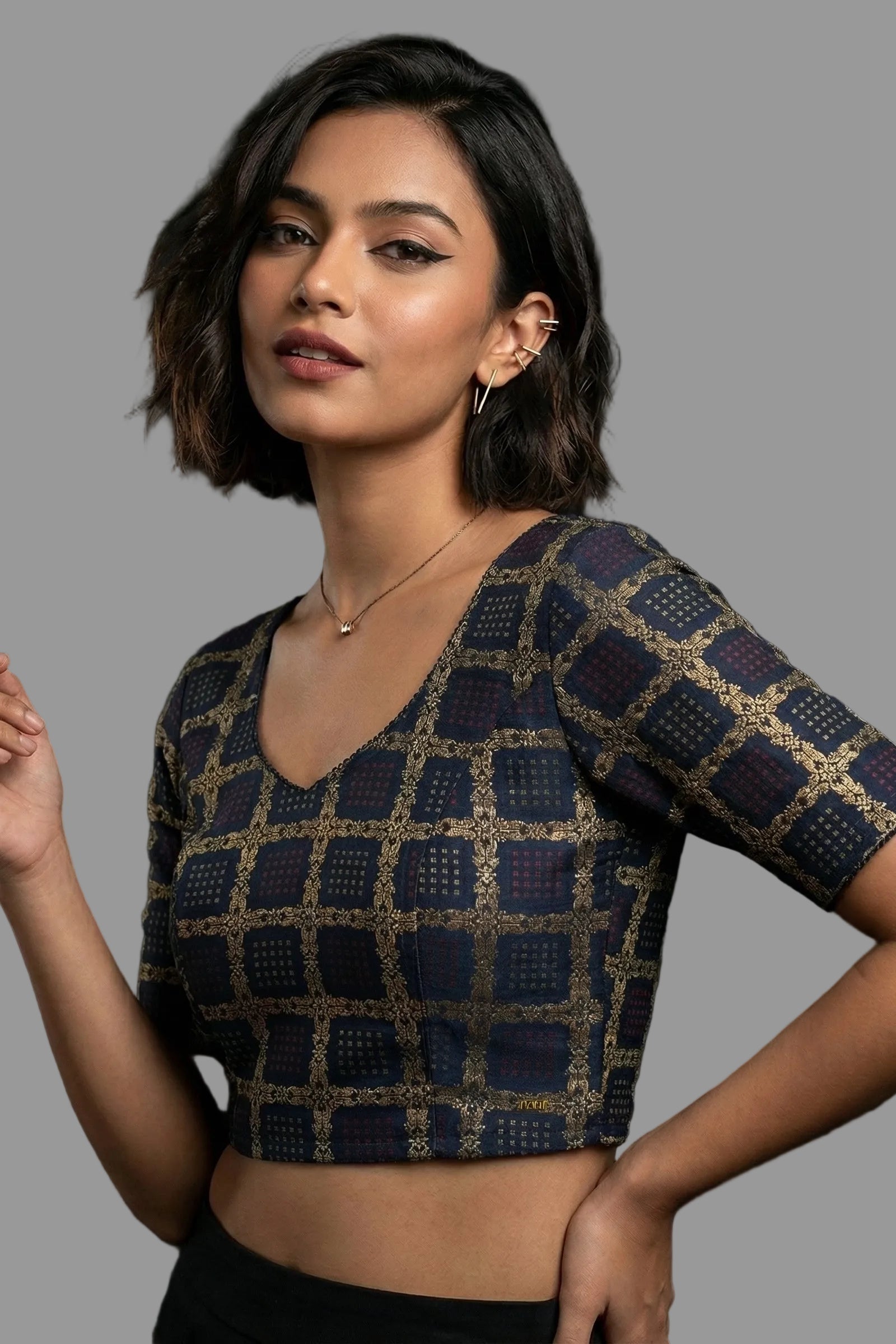 Fashion And Tradition-Stretchable Knitted Blouse