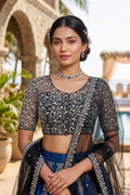 A Quiet Connection- Designer Net Blouse