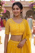 A Quiet Connection- Designer Net Blouse