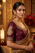 Gold Glitz New Designer Blouse
