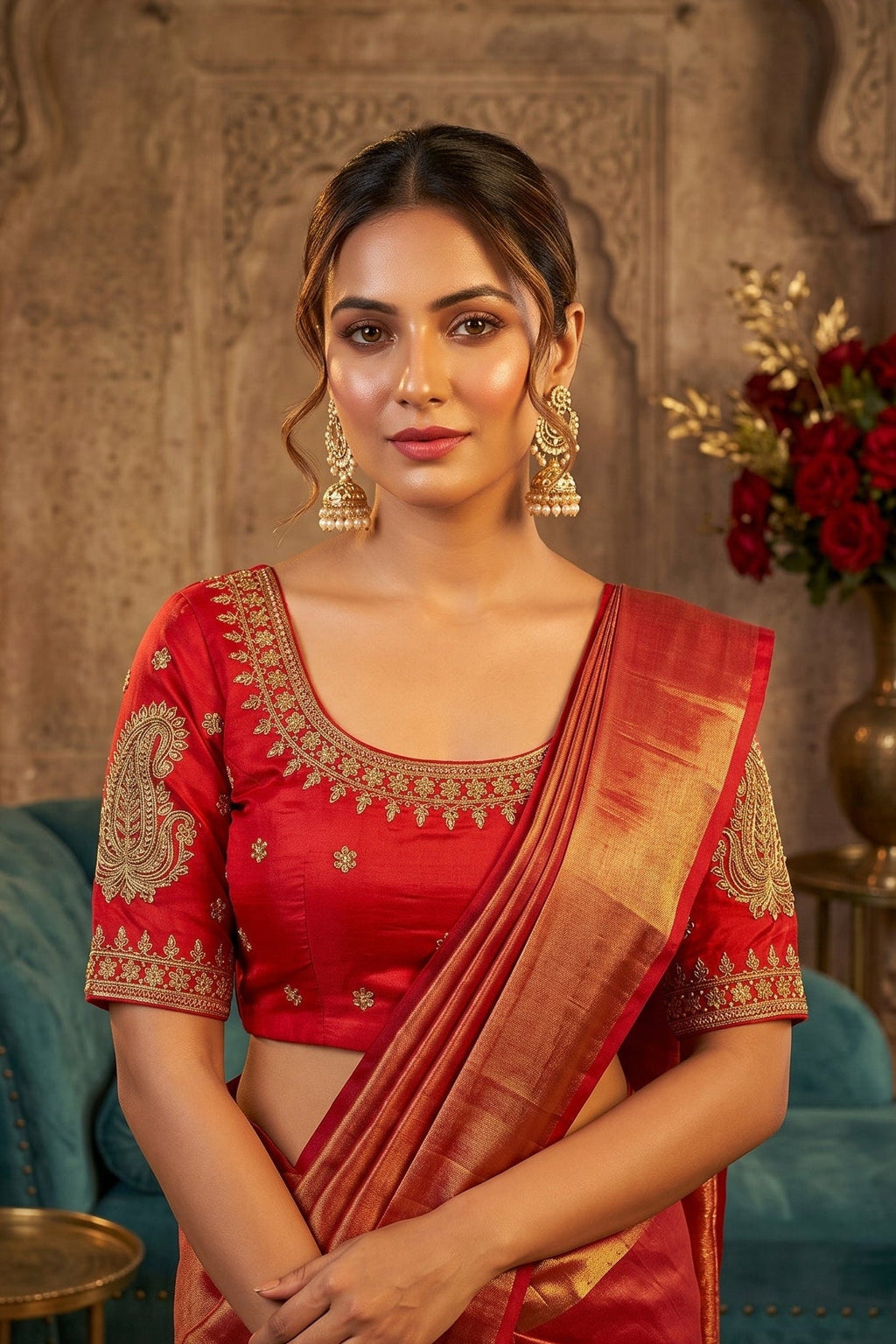 Gold Glitz New Designer Blouse
