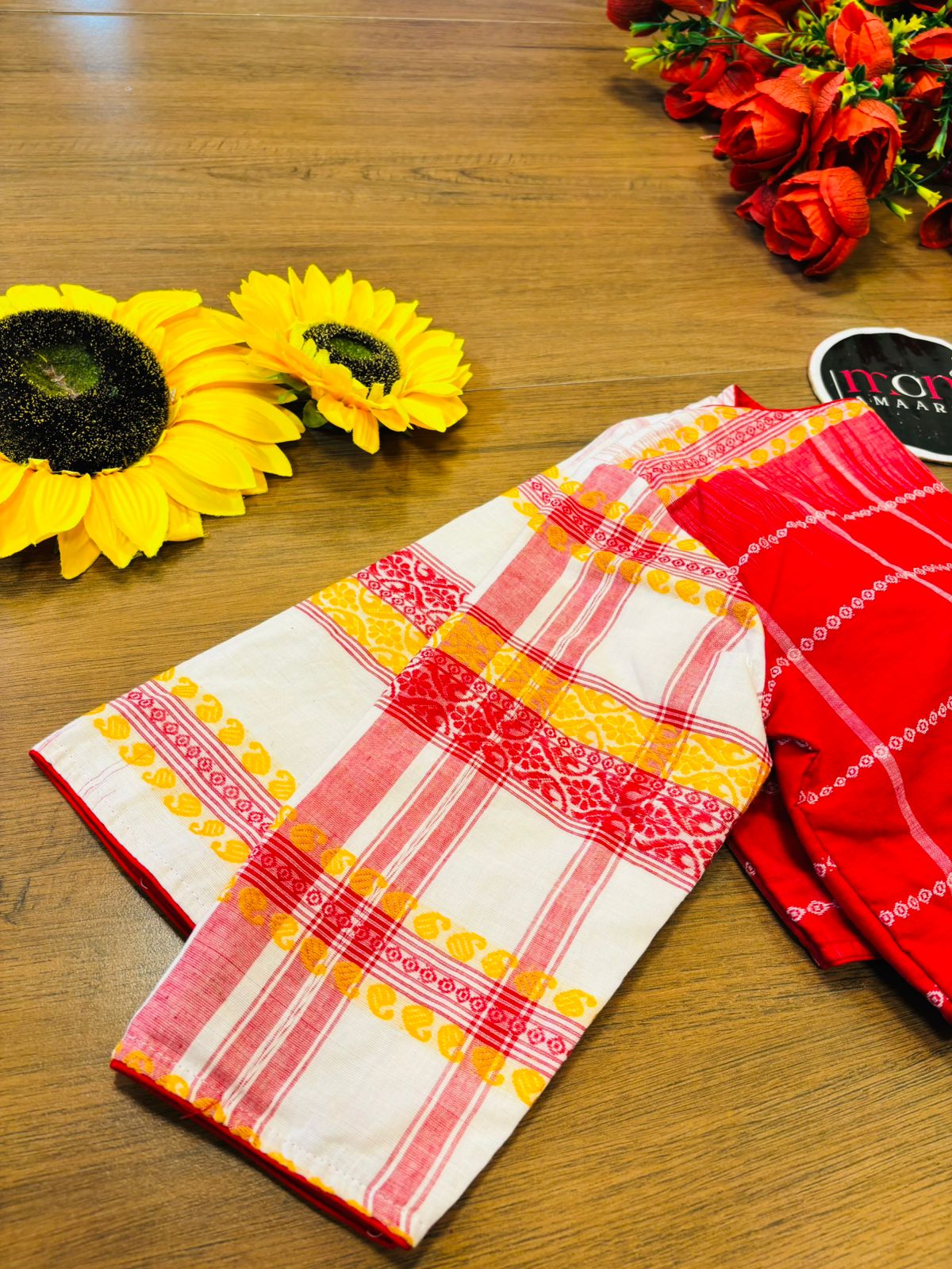 Aaradhya Ashtami Khadi Cotton Blouse