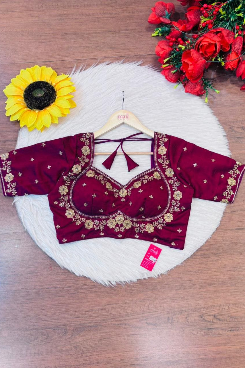 Jhalak-Zari Embroidered Blouse