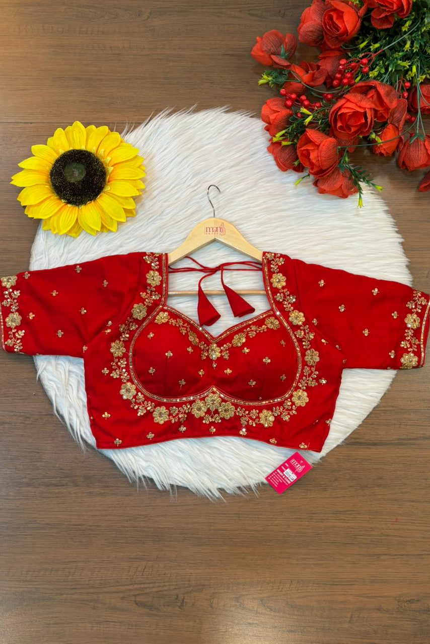 Jhalak-Zari Embroidered Blouse