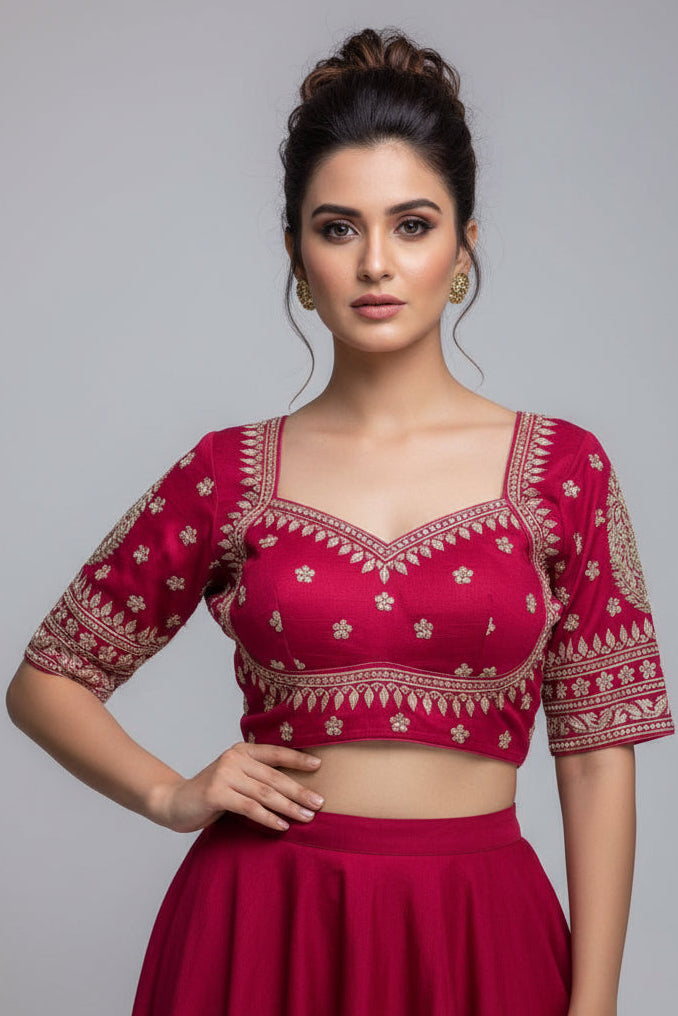 Madhubala Special Vichitra Silk Blouse