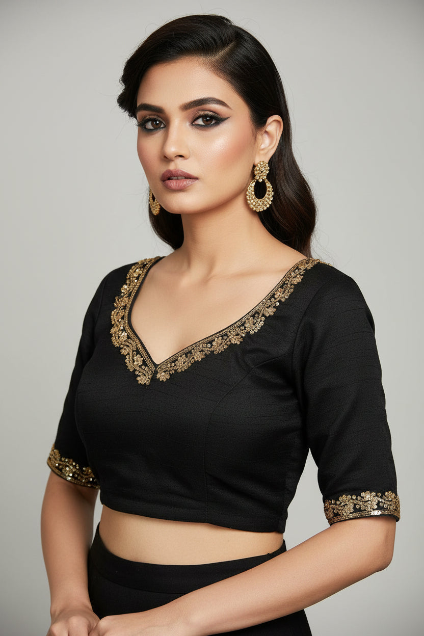 Florea Designer Vichitra Silk Blouse