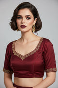Florea Designer Vichitra Silk Blouse
