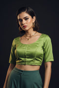 Single And Solid Color Fancy Designer Blouse