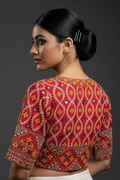 Kutch Style Vichitra Silk Blouse
